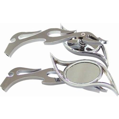 Brand new Flame Custom Eye Chrome Mirrors For Yamaha Zuma Morphous Razz Champ 50 125 100