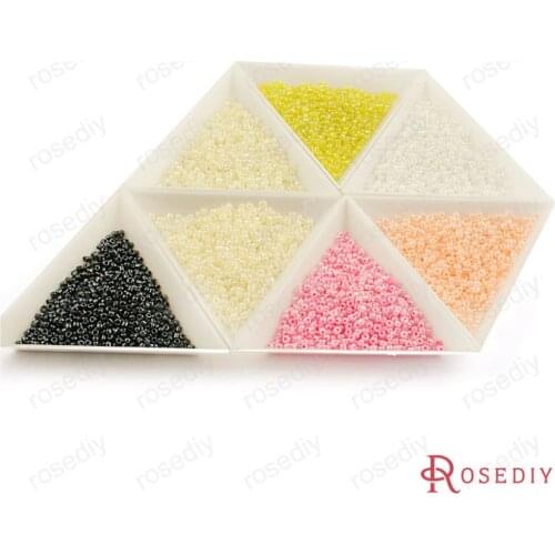 Wholesale 50g 2mm 4mm Round Glass seed Beads oil-color style Diy Jewelry Findings Accessories (A003)