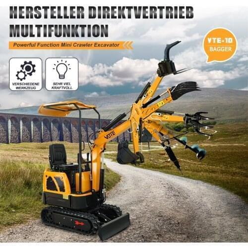 Werksversand 1 Tonne Hydraulischer Minibagger Zum Einzelhandelspreis Joystick Control Micro Bagger