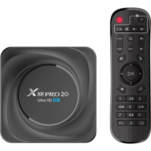 X88 PRO 20 Smart Android TV Box 8K Media Player Android 11.0 RK3566 TV Box 8GB 64GB 128GB 2.4G/5G WiFi 1000M Google Play Youtube