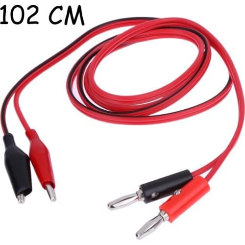 102 cm Alligator Testing Cord Lead Clip to Banana Plug cable Leads Test Tools Multimeter Test Measure Tool