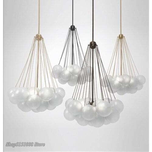 Modern Simple Frosted Glass Ball Pendant Lights Nordic Designer Restaurant Childrens Room Hanging Lamp Classic Led Lighting