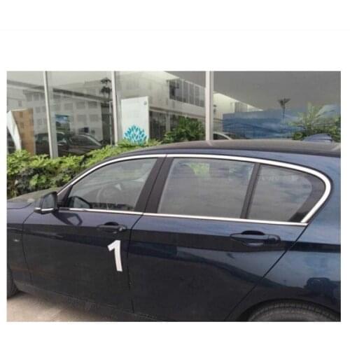 Car styling stainless steel window trim garnish pillar decoration for BMW 1series 116i 118i 120i f20 2012-2018