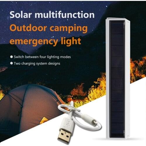 LED Solar Lamps Camping Light Multi-function Emergency Light Portable Outdoor Lighting Campfire 4 Lighting Modes IP65 Waterproof