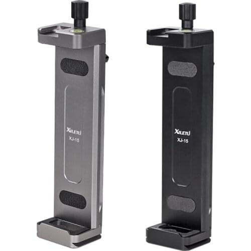 XILETU Universal Aluminum Alloy Tablet Phone Stand Holder Clip Tripod Aluminum Adjustable Bracket for Mobile Phones