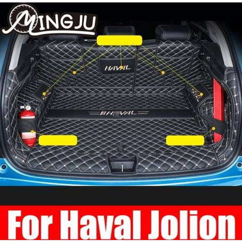 Rear Trunk Mat Car Trunk Leather Mats Parts Rear Boot Liner Styling Anti-Dirty Protector Tray For Haval Jolion 2021 Accessories