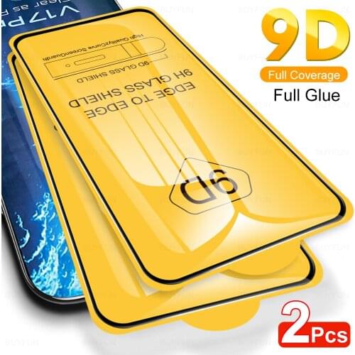 2Pcs 9D Full Cover Tempered Protective Glass Film For VIVO V17 Pro Phone Screen Protector Glasses For VI VO V 17 17Pro 17V 6.44"