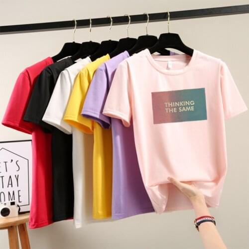 Arrival T Shirt Women Girls Tee Shirts Korean Fashion Clothing Harajuku Kawaii Summer Tshirt Elegant Female T-shirt Tees
