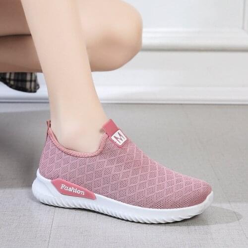 Womens Walking Shoes Fashion Casual Sport Shoes Sneakers Spring Autumn Platform Flat Slip-on Comfortable Outdoor zapatillas