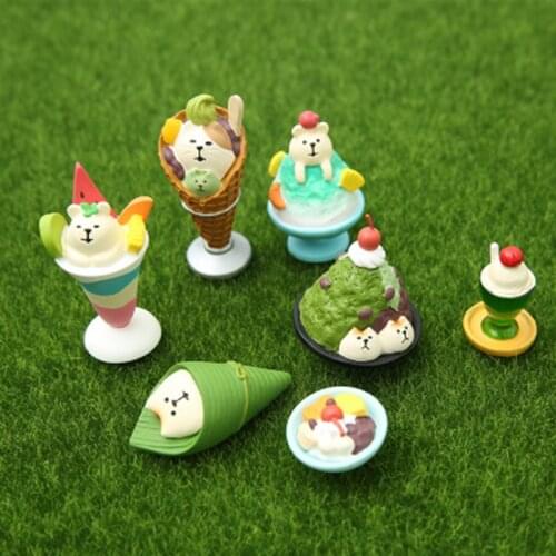 ZOCDOU 1 Piece Home Summer Food Fresh Little Animals Animal Ornaments Small Statue Little Figurine Crafts Animal Decoration