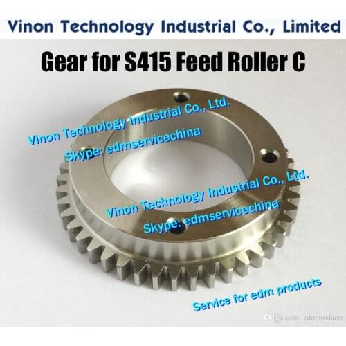 Edm Gear (Stainless Steel type) for S415 Feed Roller C 118534C size: Ø72x42x14.5tmm, for Sodic AQ327,AQ300L,AQ537L,SL400,SL600