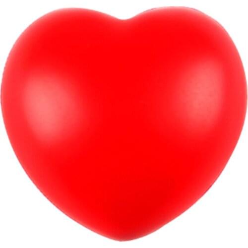1Pc Funny Soft Foam Anti Stress Ball Toys Squeeze Heart Shaped Ball Novelty Fun Gifts Vent Gag Toy Stress Pressure Relief Relax