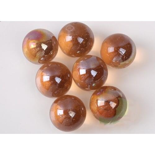 10pcs 25mm Glass Marbles Balls Pinball Machine Charms Clear Home Fish Tank Decoration Vase Aquarium Toys for Kids