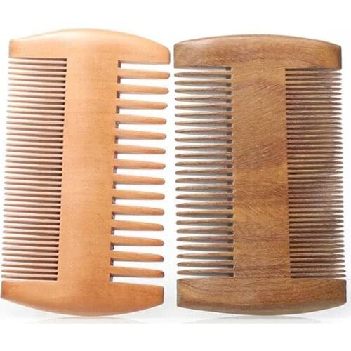 Wooden Comb Natural Green Sandalwood Narrow Peines Para El Cabello Tooth Wood Combs No Static Pocket Hair Styling Tool Lice Comb