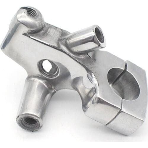 Motorcycle 25mm Mirror Base Mount Scooter Clutch Perch Holder for Honda Shadow 400 750 Steed 400 600