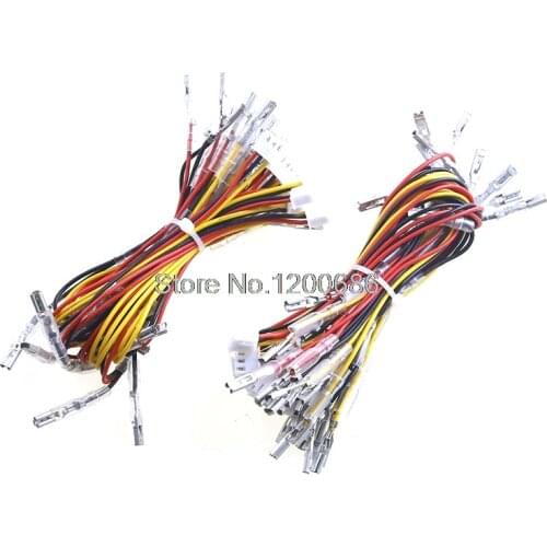 20mm Long and 2.8mm Connector 3Pin LED Push Button Wires for Arcade Game DIY