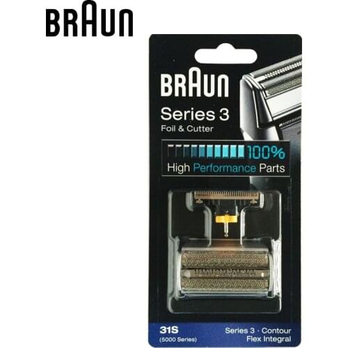 Braun 31S Electric Shavers Replacement Silver Contour Flex XP Integral Shaver razor blade parts( 5775 5875 5877 5895 6520 5000 )