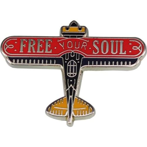 FREE YOUR SOUL Novelty Enamel Pin Lapel Pins Badge