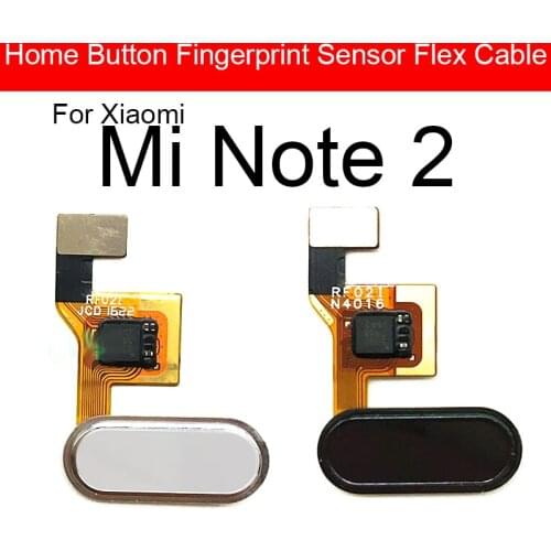 Fingerprint Home Button Flex Cable For Xiaomi Mi Note 2 Note2 Menu Return Touch Sensor Flex Ribbon Repair Parts Repair Parts