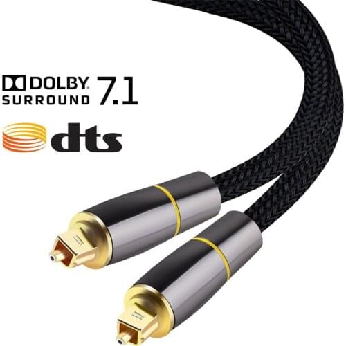Coaxial SPDIF Cable Dolby 7.1 Soundbar 5.1 Digital Optical Audio Cable Toslink Fiber Cable for Amplifiers Player Xbox 360