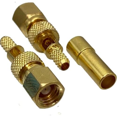 Connector SMC female jack crimp RG174 RG316 LMR100 cable RF Coaxial Straight