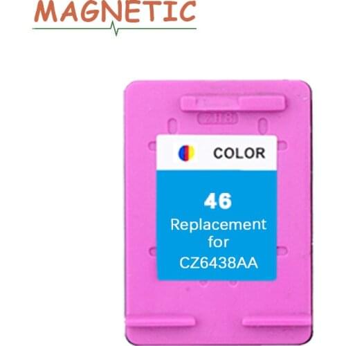Magnetic Compatible Tri-Color Ink Cartridge For HP46 For HP 46 DeskJet 2020hc 2025hc 2520hc 2029 2529 4729 Printer