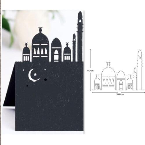 Metal cutting dies castle city bulidings cut die Scrapbooking dies Album card making craft knife mould blade punch stencils dies