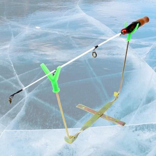 MultifunctionAdjustable Carp Ice Fishing Rod Stand Holder Fishing Pole Triangle Bracket Tripod Fishing Tackle Accessory