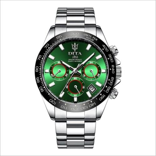 2021 New Fashion Mens Quartz Watch Luxury High-end Large Dial Fashion Butterfly Clasp Trendy Watch WA154