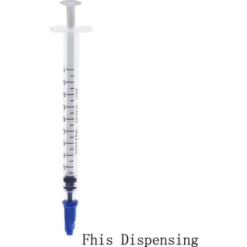 Wholesale Dispensing Syringes 1cc 1ml Plastic with Dark Blue Tip Cap Pack of 1000