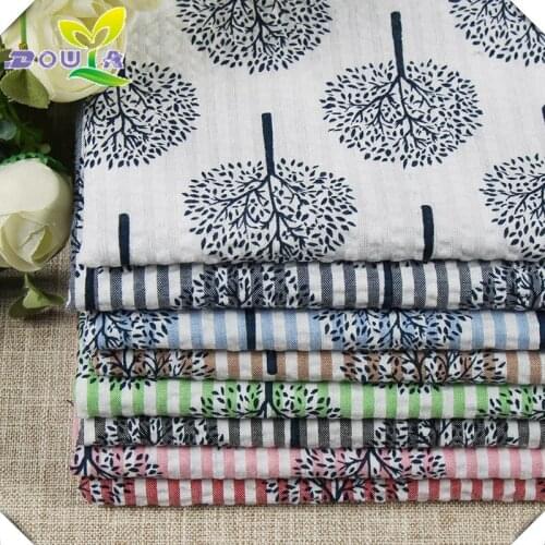 Bubble strip printing, spring and summer womens dress shirt fabric spot wholesale