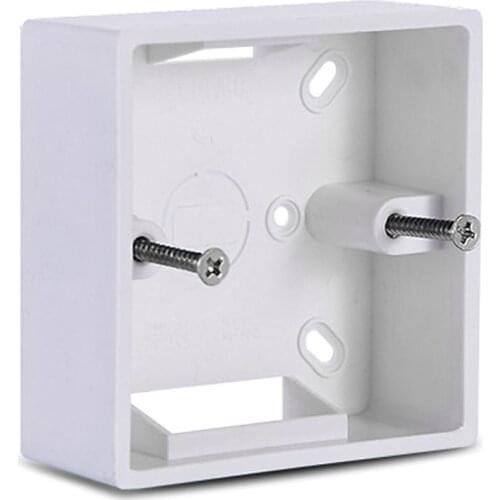 86X86 PVC Thickening Junction Box Wall Mount Cassette For Switch Socket Base Switch Bottom Box Electrical Box Accessories