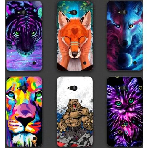 Luxury Painting Coque Cover For Nokia Lumia 730 735 Colorful Cute Drawing Phone Shell Back cover Ultra Thin Protector Case