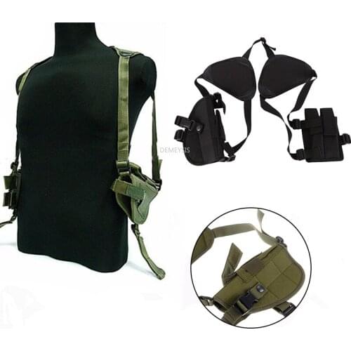 Tactical Gun Holster Shooting Cs airsoft Hunting Universal Pistol Gun Carry Pouch Combat Training Concealed Shoulder Holsters