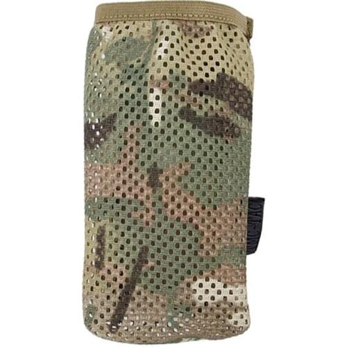 Tactical Vest Molle Kettle Water Bottle Pouch Holder Mesh Bag for Hunting Hiking TMC2997-BK/MC