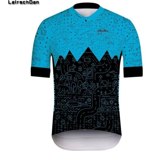 LairschDan pro team cycling jersey short sleeve aero bicycle tops summer mtb road Bike clothing cyclist shirt fietskleding heren