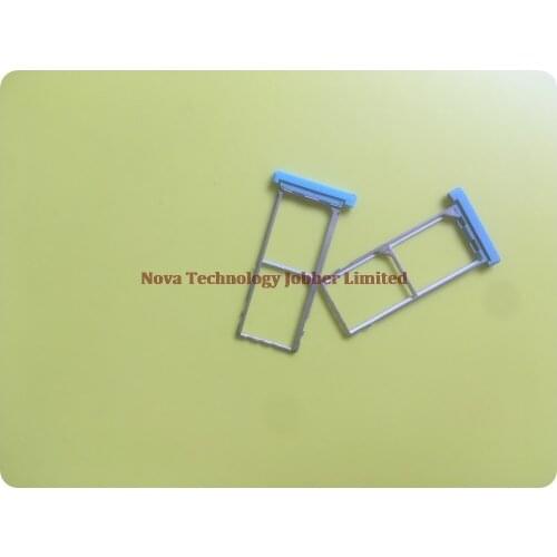 Wyieno 10Pcs/Lot M1Note SIM Card Tray Holder Slot Repair Parts For Meizu M1 Note SD Tray Adapter Socket + Tracking