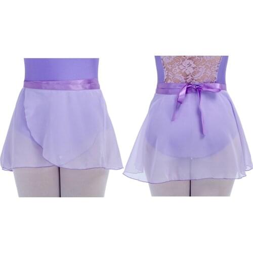 Ballet Dance Chiffon Wrap Skirts Ribbons Tie Up Girls Dancewear Ladies Dancing Practice Skirts 2 Sizes fit All