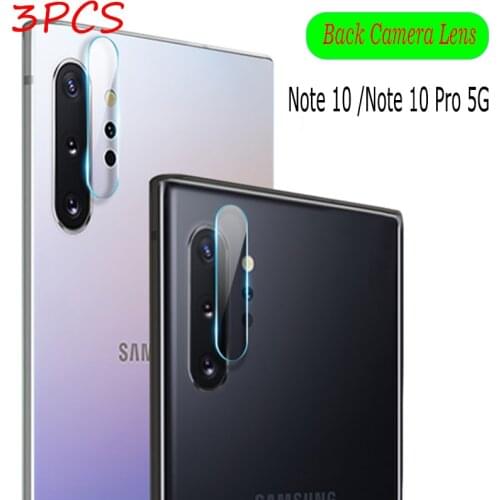 3PCS Back Camera Lens Clear Screen Protector For Samsung Galaxy Note 10 Protective Film Tempered Glass For Samsung Note 10 Pro