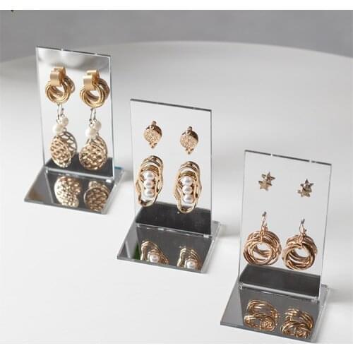 Mirror Earrings Display Holder Jewelry Display Stand Drop Earrings Stud Earrings Display Rack
