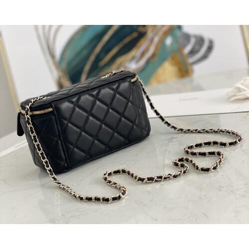 F04262 Fashion Genuine Leather Women Bag Luxury ladies Handbags beauty case makeup box cosmetic bag