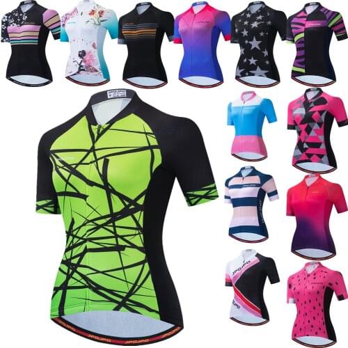 Women Cycling Jersey Tops mtb Jersey 2021 Pro Cycling Shirt Female Short Sleeve Bike Wear Summer Bicycle Clothing