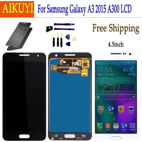 For Samsung Galaxy A3 2015 A300 A3000 A300H A300FN A300F A300M LCD Display + Touch Screen sensor Display Monitor Panel Assembly