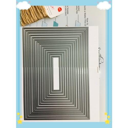 0021 Plain Rectangle Nesting Dies A5 Die Cutting Plate Metal Die Cuts for Scrapbooking and Card Making Paper Cutting Dies