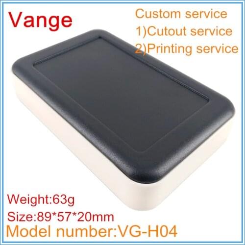 1pcs/lot mould made extruded housing case 89*57*20mm ABS plastic enclosure shell diy for portable product PCB module