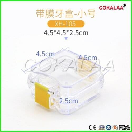 10 PCS With Film Denture Storage Box Membrane Tooth Box Dental Teeth Box Dental Lab Material