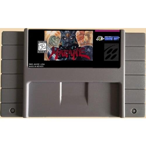 Hagane 16 bit Big Gray Game Card For NTSC Game Player 10Pcs/Lot