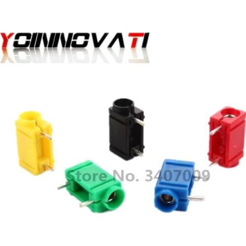 20pcs/lot 4mm Banana Female Jack PCB Mount Insulated Socket Connector