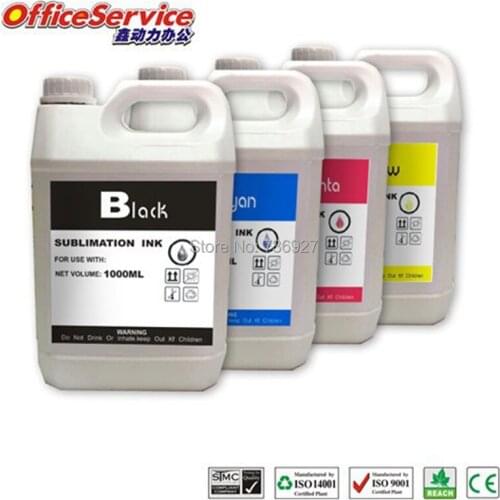4X1000ML Universal Sublimation Ink specialized For Epson Printers Heat Transfer Ink for mug cup t-shirt flag gift pillow