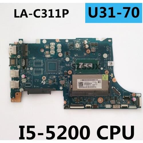 AIVS3/AIVE3 LA-C311P Fit For Lenovo U31-70 Motherboard SR23Y I5-5200U DDR3L Fully Tested High quality